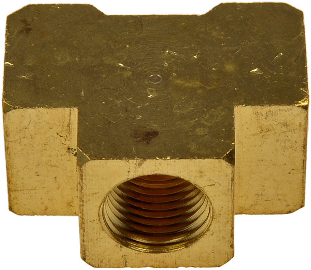 Dorman Coupler Fitting, Autograde ™, 1/8 Inch Fnpt, T-Connector, Brass – 788-027