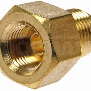 Dorman Brake Line Fitting, OE Solutions ™, 1/4 Inch X 5/16 Inch End Size, 0.7 Inch Diameter, Brass, Single – 788-516D