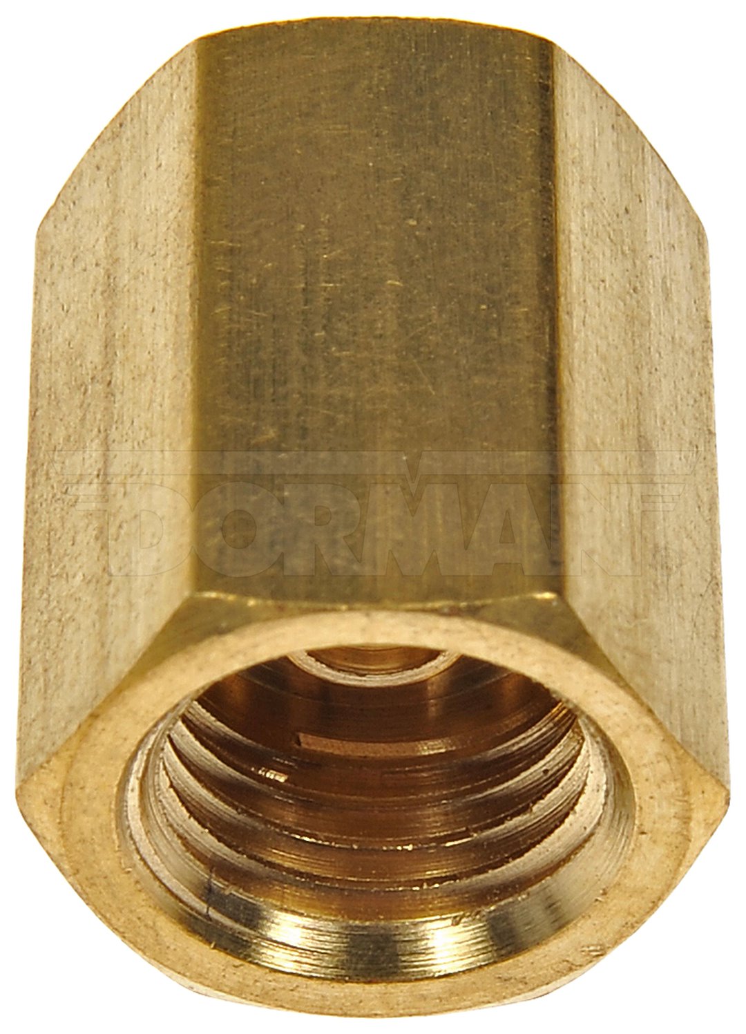 Dorman Brake Line Fitting, OE Solutions ™, M10-1.0 Thread Size, 0.375 Inch Diameter, Brass, Single – 788-523