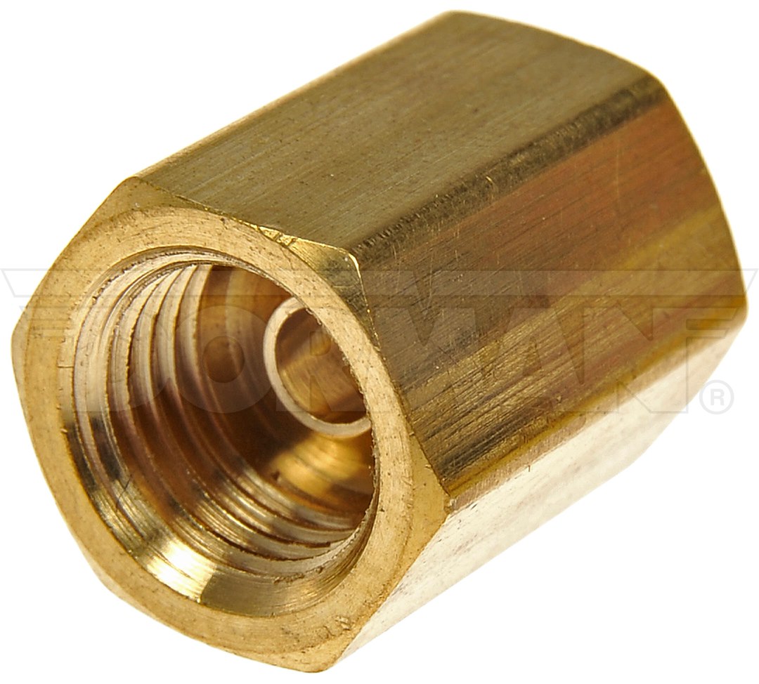 Dorman Brake Line Fitting, OE Solutions ™, M10-1.0 Thread Size, 0.375 Inch Diameter, Brass, Single – 788-523