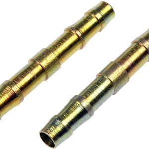 Dorman Coupler Fitting, OE Solutions ™, Ford OE Number N803431S, For Use with 3/8 Inch Nylon Line, Gold, Steel, Set of 2 – 800-011
