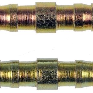 Dorman Coupler Fitting, OE Solutions ™, Ford OE Number N803430S, For Use with 5/16 Inch Nylon Line, Gold, Steel, Set of 2 – 800-012
