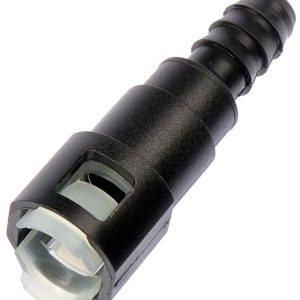 Dorman Adapter Fitting, OE Solutions™, 3/8 Inch Steel Pipe to 3/8 Inch Nylon Tubing, Black, Plastic, Box of 5 – 800-082.5