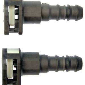 Dorman Adapter Fitting, OE Solutions ™, 5/16 Inch Steel Pipe to 3/8 Inch Nylon Tubing, Gray, Plastic, Set of 2 – 800-119