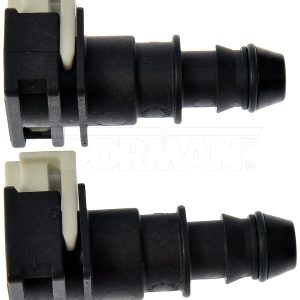 Dorman Fuel Line Repair Fitting, OE Solutions™, 180 Degree, 2.29 Inch Length, Black, Nylon, Pack of 2 – 800-377