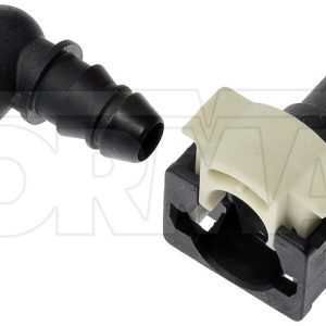 Dorman Fuel Line Repair Fitting, OE Solutions ™, 90 Degree, Black, Nylon, Pack of 2 – 800-397
