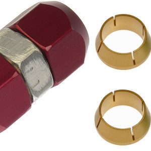 Dorman Coupler Fitting, OE Solutions™, 5/8 Inch Compression, Straight, With Seal, Without Jam Nut, Aluminum – 800-640