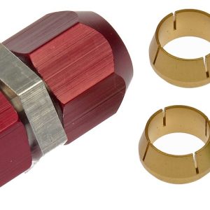Dorman Coupler Fitting, OE Solutions™, 1/2 Inch Compression, Straight, With Seal, Without Jam Nut, Aluminum – 800-642