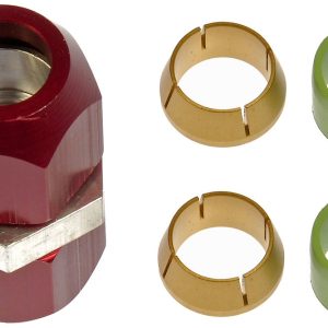 Dorman Coupler Fitting, OE Solutions™, 1/2 Inch Compression, Straight, With Seal, Without Jam Nut, Aluminum – 800-642
