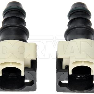 Dorman Fuel Line Repair Fitting, OE Solutions™, 180 Degree, Black, Nylon, Pack of 2 – 800-941