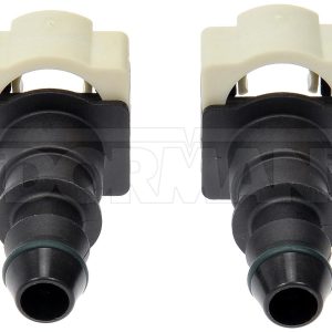Dorman Fuel Line Repair Fitting, OE Solutions™, 180 Degree, Black, Nylon, Pack of 2 – 800-941