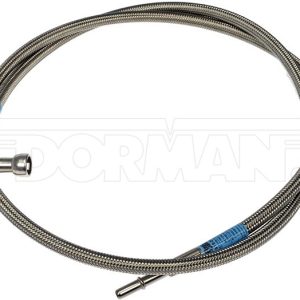 Dorman Fuel Line, OE Solutions ™, 57 Inch/ 64 Inch Length, 13.5 Millimeter/ 12 Millimeter Outside Diameter, Silver, Stainless Steel/ PTFE – 819-001
