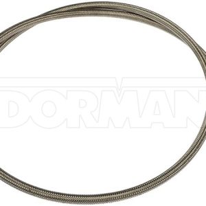 Dorman Fuel Line, OE Solutions ™, 57 Inch/ 64 Inch Length, 13.5 Millimeter/ 12 Millimeter Outside Diameter, Silver, Stainless Steel/ PTFE – 819-001