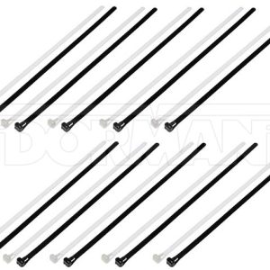 Dorman Wire Tie, Conduct-Tite ®, 12 Inch Length, Pack of 20, Black/ White – 83762