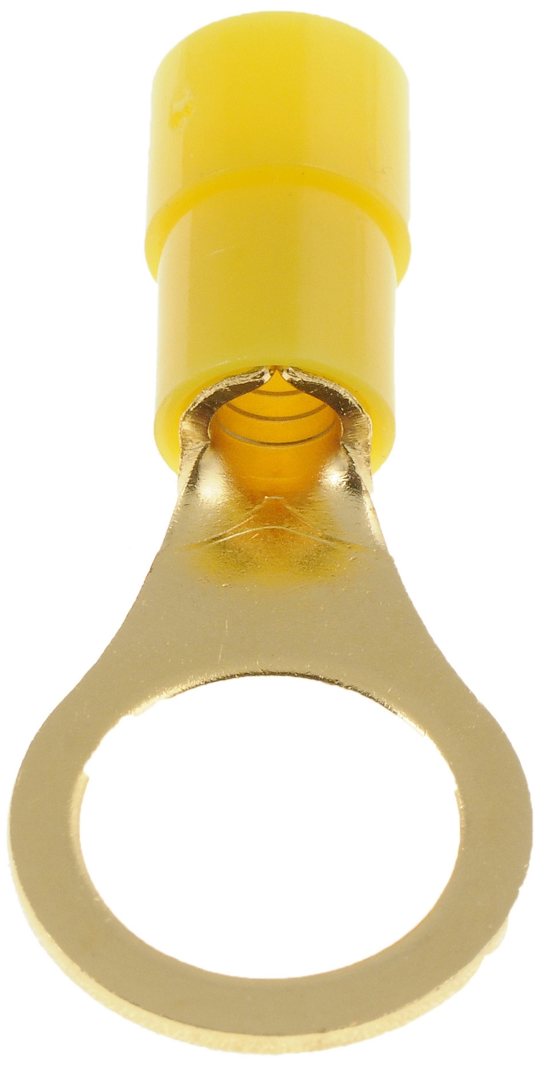 Dorman Wire Terminal End, Conduct-Tite®, 3/8 Inch Ring Terminal, 12-10 Gauge Wire, Yellow, Pack of 10 – 84533