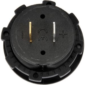 Dorman Gauge Voltmeter, 2-1/16 Inch Diameter, Full Sweep Mechanical, Digital, 0-24 Volts, Black Face/ White Markings/ Red Indicator – 84621