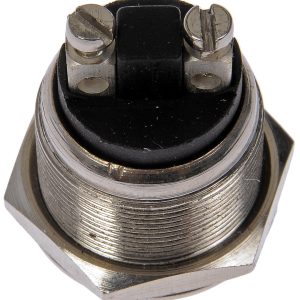 Dorman Multi Purpose Switch, Conduct-Tite ®, 12 Volt, 8 Amp Max, Push Button, Round, Non-Lighted, Nickel Plated, Without Safety Cover – 84822