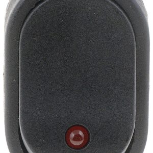 Dorman Multi Purpose Switch, Conduct-Tite ®, 12 Volt, 30 Amp Max, Rocker, Oval, Illuminated, Black with Red LED, Without Safety Cover – 84840