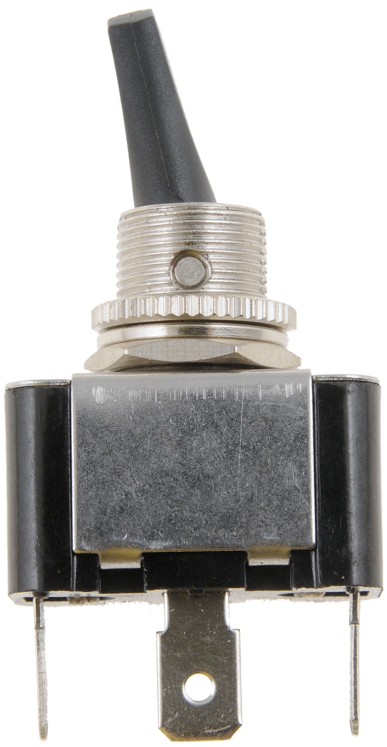 Dorman Multi Purpose Switch, Conduct-Tite ®, 12 Volt, 30 Amp Max, Toggle, Lever, Illuminated, Black with Red LED, Without Safety Cover – 84894