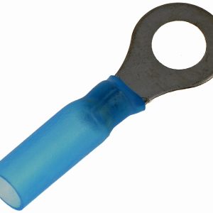 Dorman Wire Terminal End, Conduct-Tite ®, 1/4 Inch Ring Terminal, 16-14 Gauge Wire, Waterproof, Blue, Pack of 10 – 85210