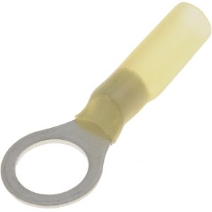 Dorman Wire Terminal End, Conduct-Tite ®, 3/8 Inch Ring Terminal, 12-10 Gauge Wire, Waterproof, Yellow, Pack of 7 – 85212