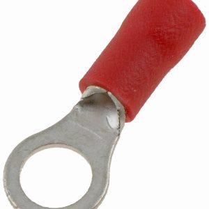 Dorman Wire Terminal End, Conduct-Tite ®, #10 Ring Terminal, 22-18 Gauge Wire, With Insulation, Red, Pack of 21 – 85402