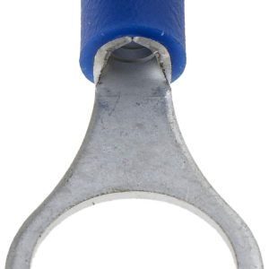 Dorman Wire Terminal End, Conduct-Tite ®, 3/8 Inch Ring Terminal, 16-14 Gauge Wire, With Insulation, Blue, Pack of 14 – 85411