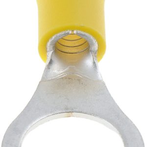 Dorman Wire Terminal End, Conduct-Tite ®, 3/8 Inch Ring Terminal, 12-10 Gauge Wire, With Insulation, Yellow, Pack of 11 – 85417