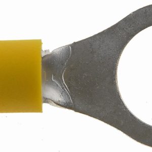 Dorman Wire Terminal End, Conduct-Tite ®, 3/8 Inch Ring Terminal, 12-10 Gauge Wire, With Insulation, Yellow, Pack of 11 – 85417