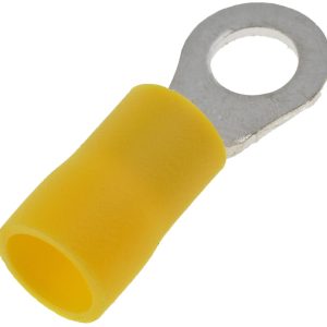 Dorman Wire Terminal End, Conduct-Tite ®, #10 Ring Terminal, 12-10 Gauge Wire, With Insulation, Yellow, Pack of 13 – 85414
