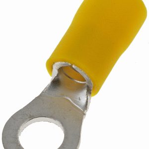 Dorman Wire Terminal End, Conduct-Tite ®, #10 Ring Terminal, 12-10 Gauge Wire, With Insulation, Yellow, Pack of 13 – 85414