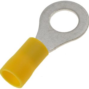 Dorman Wire Terminal End, Conduct-Tite ®, 5/16 Inch Ring Terminal, 12-10 Gauge Wire, Yellow, Pack of 11 – 85445