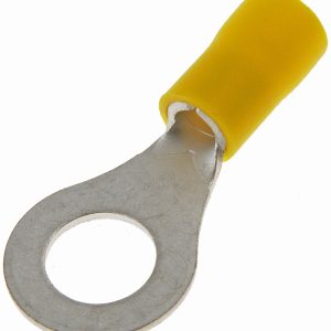 Dorman Wire Terminal End, Conduct-Tite ®, 5/16 Inch Ring Terminal, 12-10 Gauge Wire, Yellow, Pack of 11 – 85445
