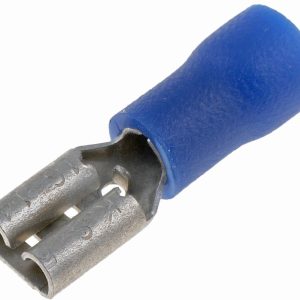 Dorman Wire Terminal End, Conduct-Tite ®, 0.187 Inch Female Disconnect, 16-14 Gauge Wire, With Insulation, Blue, Pack of 20 – 85446