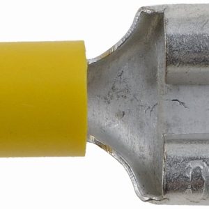 Dorman Wire Terminal End, Conduct-Tite ®, 0.375 Inch Female Disconnect, 12-10 Gauge Wire, Yellow, Pack of 7 – 85447