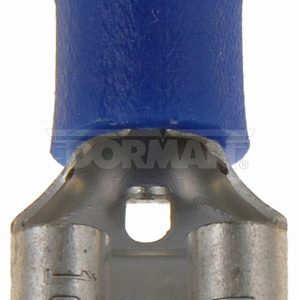 Dorman Wire Terminal End, Conduct-Tite ®, Blue Female Blade Disconnect, 14 to 16 Gauge Wire, Set of 20 – 85452