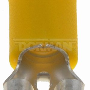 Dorman Wire Terminal End, Conduct-Tite ®, Yellow Female Blade Disconnect, 10 to 12 Gauge Wire, Set of 14 – 85454