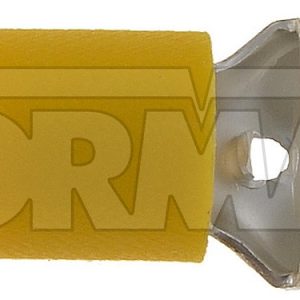 Dorman Wire Terminal End, Conduct-Tite ®, Yellow Female Blade Disconnect, 10 to 12 Gauge Wire, Set of 14 – 85454