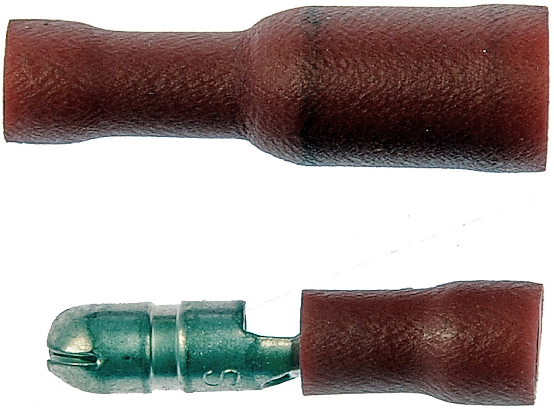 Dorman Wire Terminal End, Conduct-Tite ®, 0.157 Inch Female/Male Quick Splice Terminal, 22-18 Gauge Wire, Red, Pack of 10 – 85474
