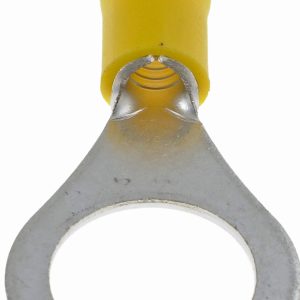 Dorman Wire Terminal End, Conduct-Tite ®, 1/2 Inch Ring Terminal, 12-10 Gauge Wire, Yellow, Pack of 5 – 85518