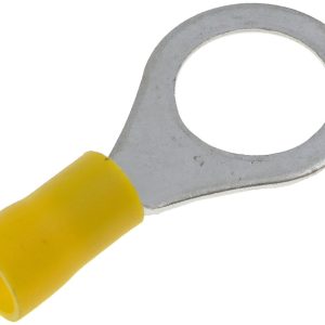 Dorman Wire Terminal End, Conduct-Tite ®, 1/2 Inch Ring Terminal, 12-10 Gauge Wire, Yellow, Pack of 5 – 85518