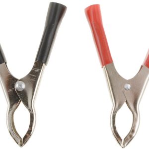 Dorman Battery Cable Clamp, Conduct-Tite ®, Rated for 30 Amps, Rubber Handle Insulation, 1 Black Handle and 1 Red Handle, Steel, Set of 2 – 85678