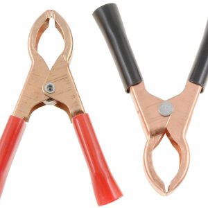 Dorman Battery Cable Clamp, Conduct-Tite ®, Rated for 50 Amps, Rubber Handle Insulation, 1 Black Handle and 1 Red Handle, Steel, Set of 2 – 85679