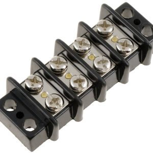 Dorman Wire Terminal Block, Conduct-Tite ®, 8 Pole, Screw Termination, Black/ Silver, Plastic and Aluminum Base/ H62 Brass and Steel Terminals – 85685