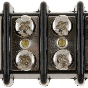 Dorman Wire Terminal Block, Conduct-Tite ®, 8 Pole, Screw Termination, Black/ Silver, Plastic and Aluminum Base/ H62 Brass and Steel Terminals – 85685