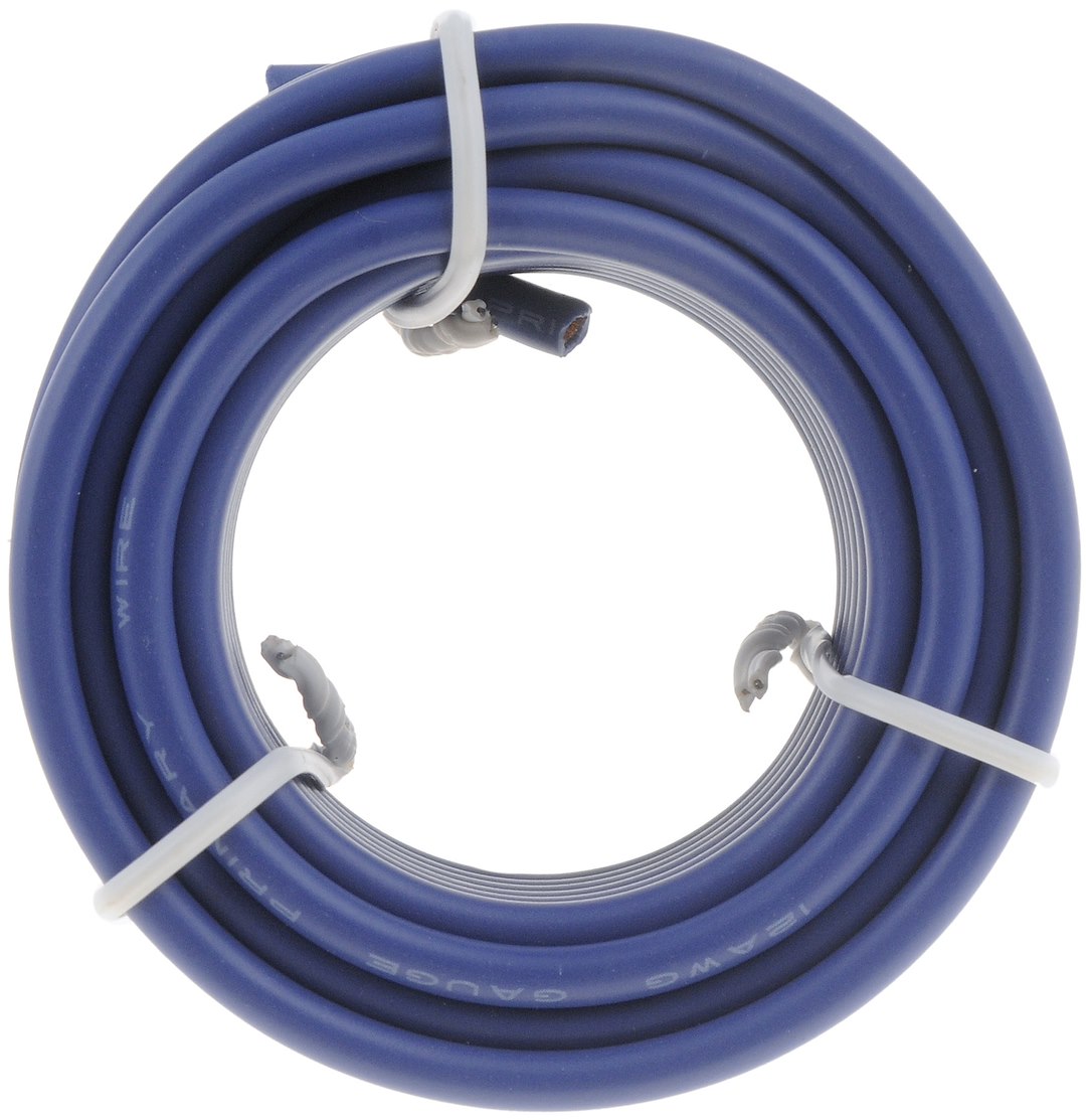 Dorman Primary Wire, Conduct-Tite ®, Stranded Conductor, 12 Gauge, Blue, 12 Feet Length, Copper Conductor/ PVC Insulation – 85712