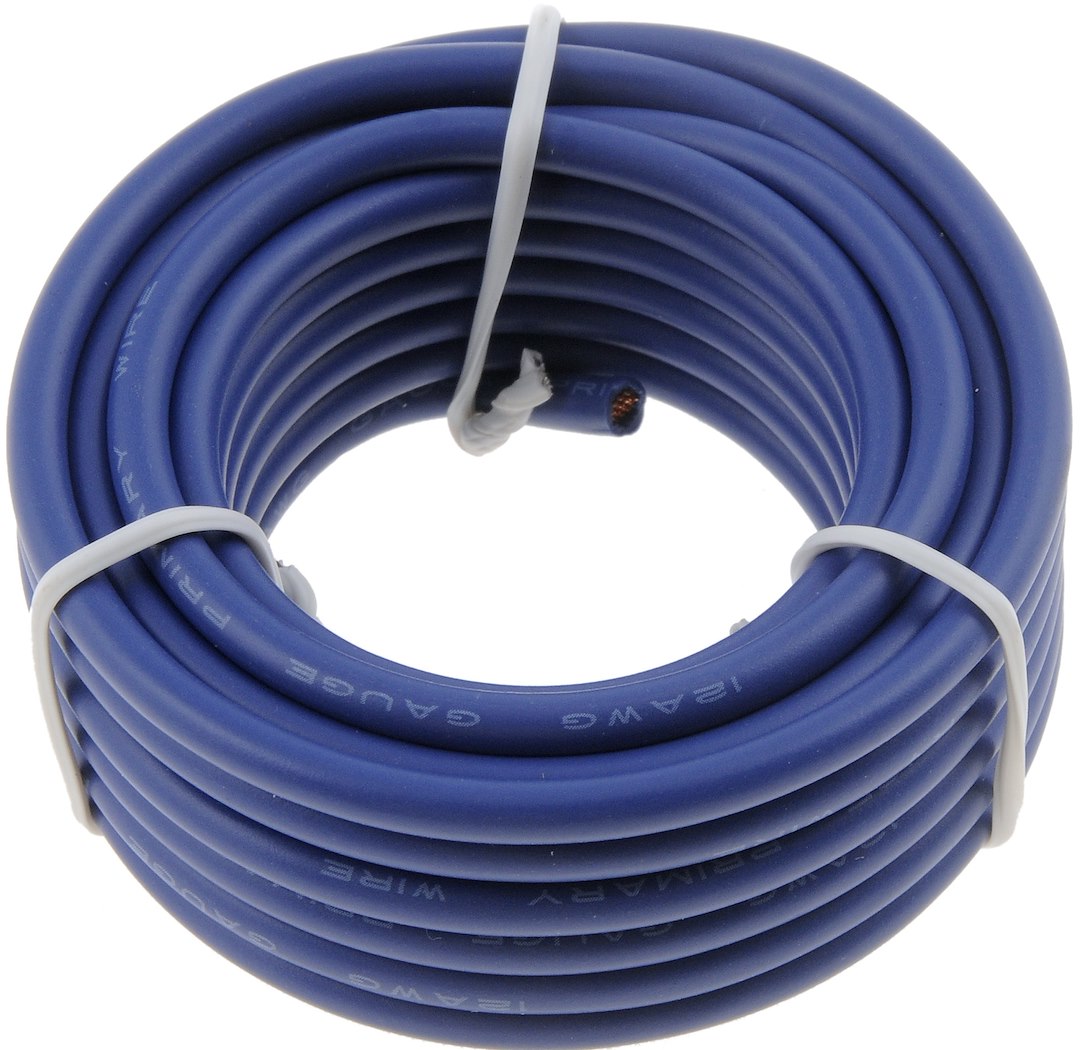 Dorman Primary Wire, Conduct-Tite ®, Stranded Conductor, 12 Gauge, Blue, 12 Feet Length, Copper Conductor/ PVC Insulation – 85712