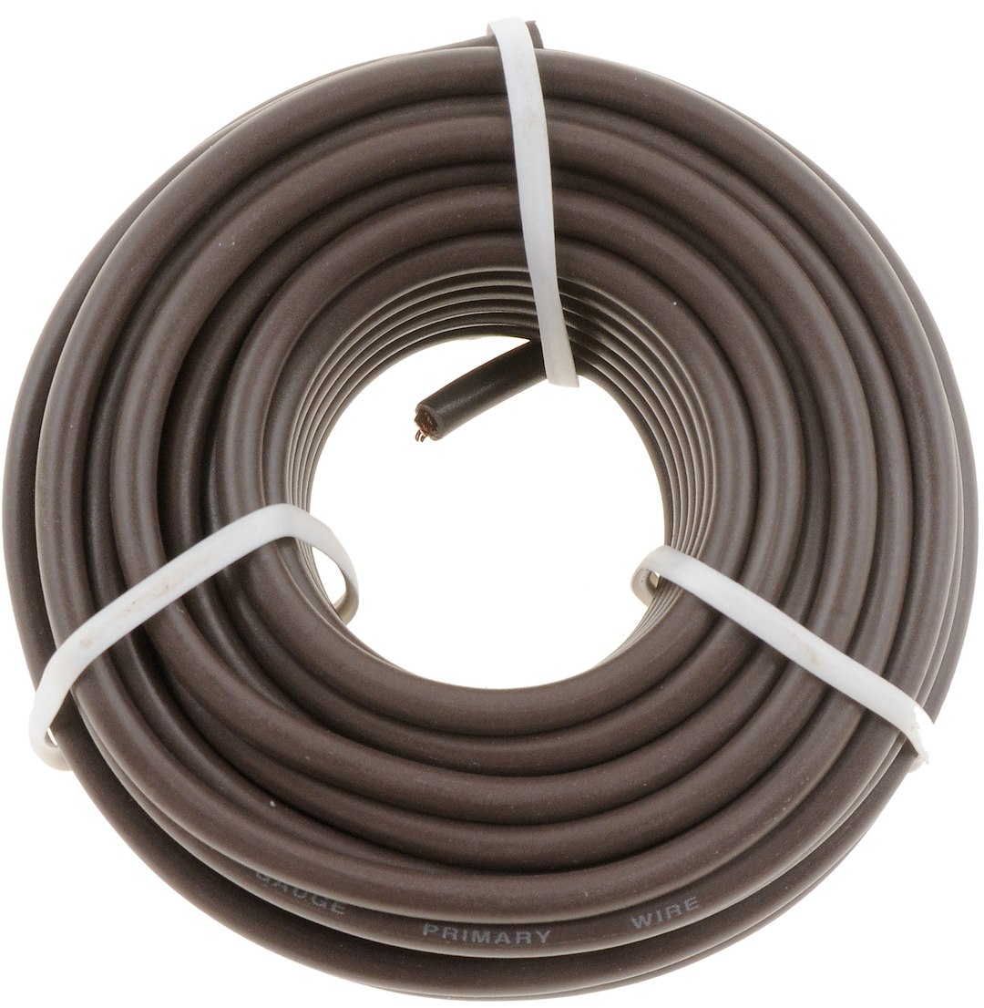 Dorman Primary Wire, Conduct-Tite ®, Stranded Conductor, 14 Gauge, Brown, 20 Feet Length, Copper Conductor/ PVC Insulation – 85717