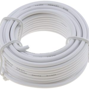 Dorman Primary Wire, Conduct-Tite®, Stranded Conductor, 14 Gauge, White, 20 Foot Length, Copper Conductor/ PVC Insulation – 85719