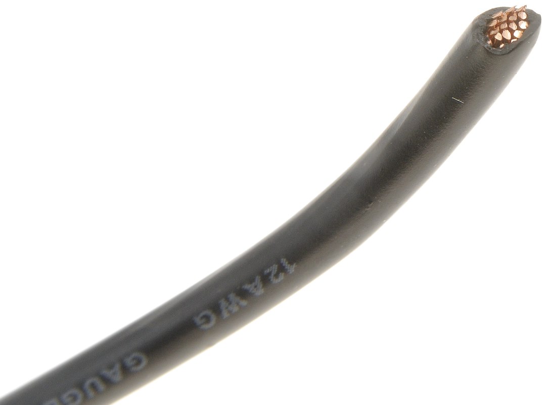 Dorman Primary Wire, Conduct-Tite ®, Stranded Conductor, 12 Gauge, Black, 100 Feet Length, Copper Conductor/ PVC Insulation – 85770